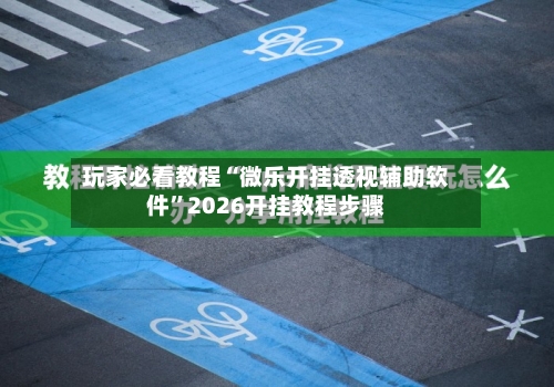 玩家必看教程“微乐开挂透视辅助软件”2026开挂教程步骤-第3张图片