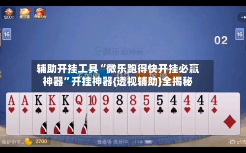 辅助开挂工具“微乐跑得快开挂必赢神器”开挂神器{透视辅助}全揭秘-第3张图片