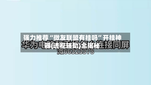 强力推荐“微友联盟有挂吗”开挂神器{透视辅助}全揭秘-第2张图片