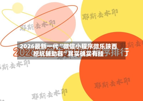 2026最新一代“微信小程序微乐陕西挖坑辅助器”其实确实有挂