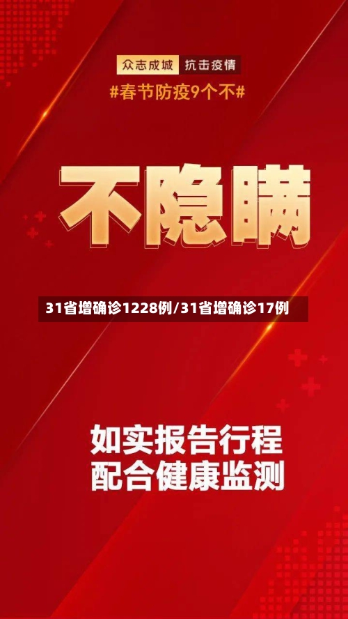 31省增确诊1228例/31省增确诊17例-第3张图片