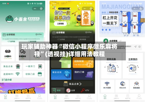 玩家辅助神器“微信小程序微乐麻将挂”(透视挂)详细用法教程-第3张图片