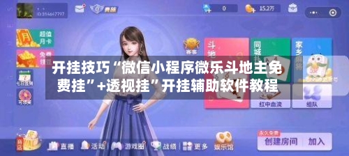 开挂技巧“微信小程序微乐斗地主免费挂”+透视挂”开挂辅助软件教程-第3张图片