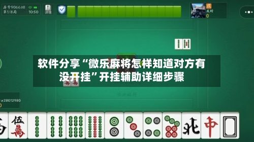 软件分享“微乐麻将怎样知道对方有没开挂”开挂辅助详细步骤-第2张图片