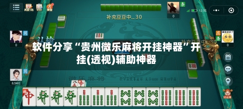 软件分享“贵州微乐麻将开挂神器”开挂(透视)辅助神器-第3张图片