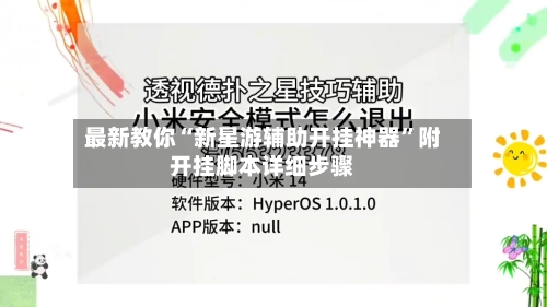 最新教你“新星游辅助开挂神器	”附开挂脚本详细步骤-第2张图片