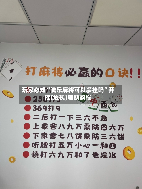 玩家必知“微乐麻将可以装挂吗”开挂(透视)辅助教程-第2张图片