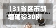 【31省区市新增确诊30例本土12例,31省区市新增确诊52例本土36例】