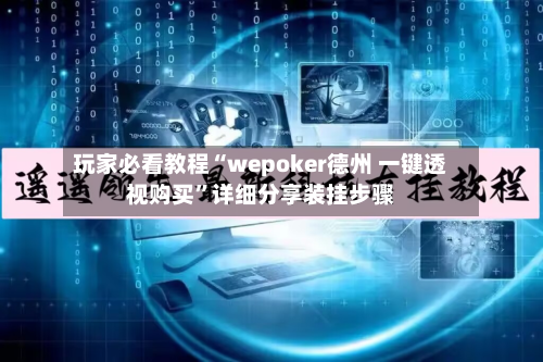 玩家必看教程“wepoker德州 一键透视购买	”详细分享装挂步骤-第2张图片