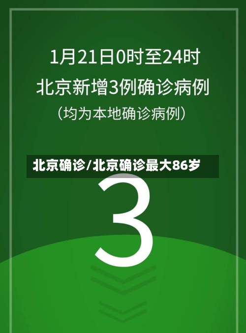 北京确诊/北京确诊最大86岁