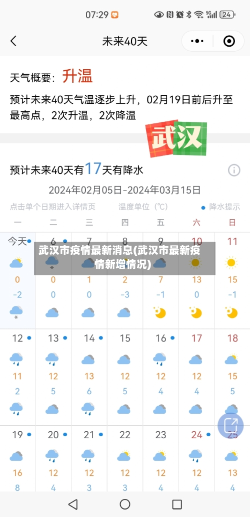 武汉市疫情最新消息(武汉市最新疫情新增情况)
