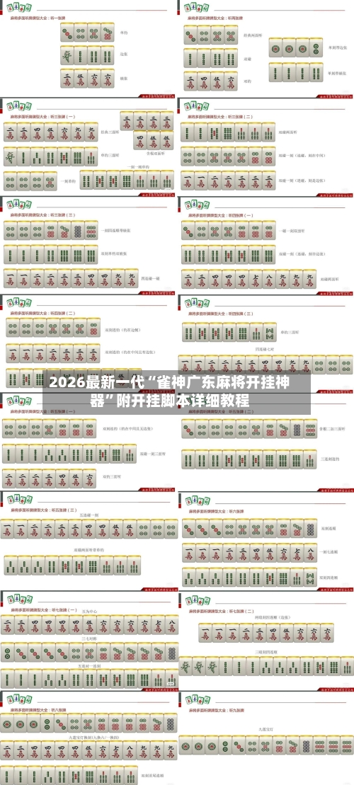 2026最新一代“雀神广东麻将开挂神器”附开挂脚本详细教程-第3张图片