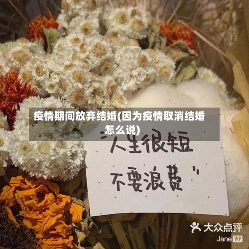 疫情期间放弃结婚(因为疫情取消结婚怎么说)-第2张图片