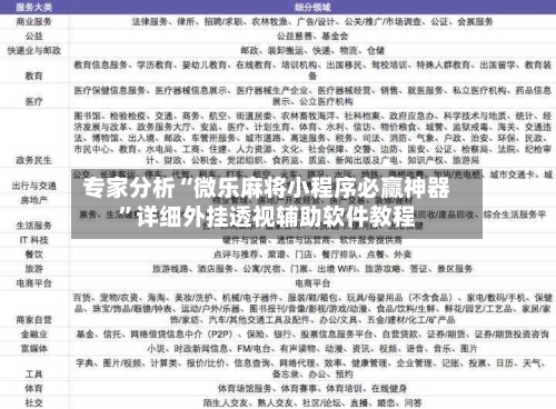 专家分析“微乐麻将小程序必赢神器	”详细外挂透视辅助软件教程-第2张图片