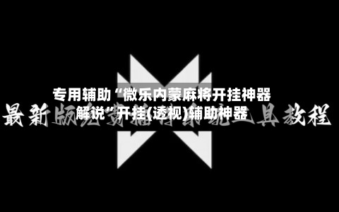 专用辅助“微乐内蒙麻将开挂神器解说”开挂(透视)辅助神器-第2张图片