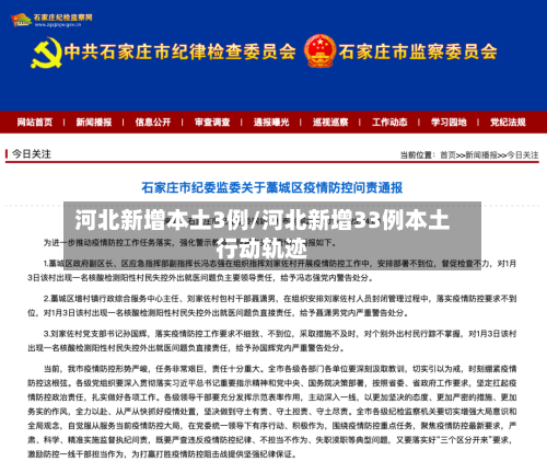 河北新增本土3例/河北新增33例本土行动轨迹-第2张图片