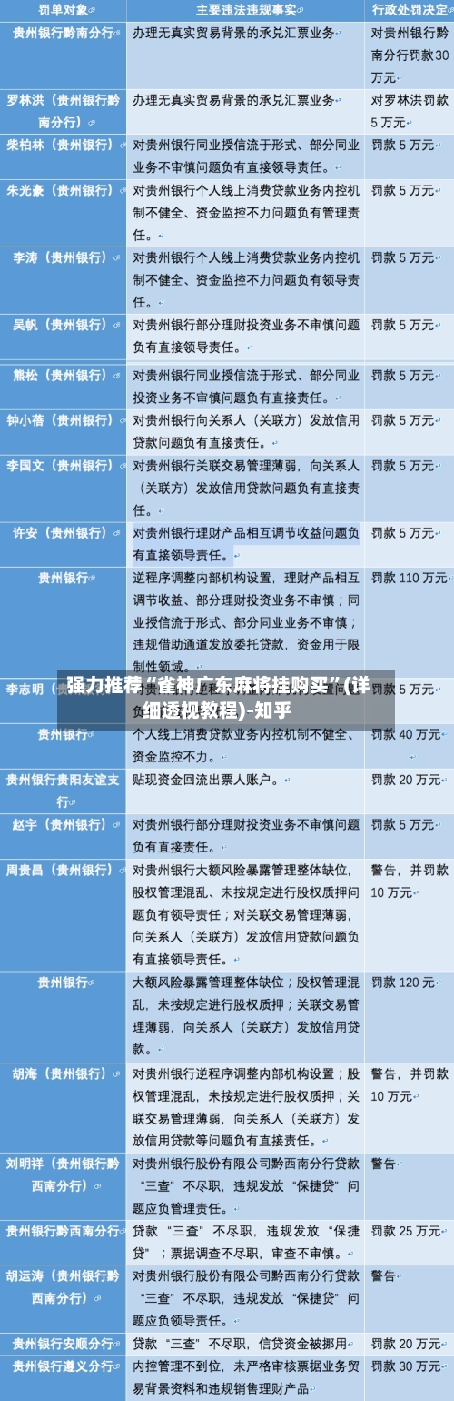 强力推荐“雀神广东麻将挂购买”(详细透视教程)-知乎-第2张图片