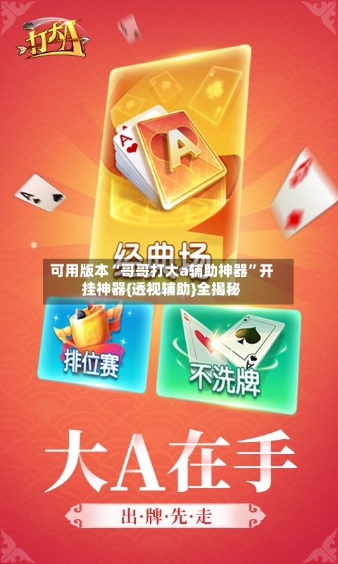 可用版本“哥哥打大a辅助神器”开挂神器{透视辅助}全揭秘