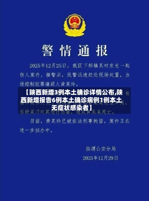 【陕西新增3例本土确诊详情公布,陕西新增报告6例本土确诊病例1例本土无症状感染者】-第3张图片