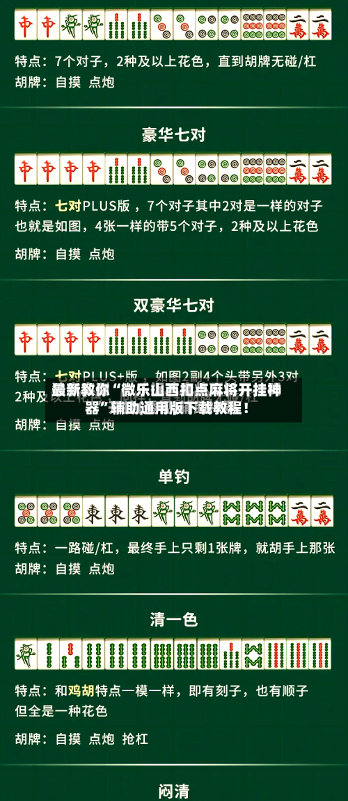 最新教你“微乐山西扣点麻将开挂神器”辅助通用版下载教程！-第3张图片