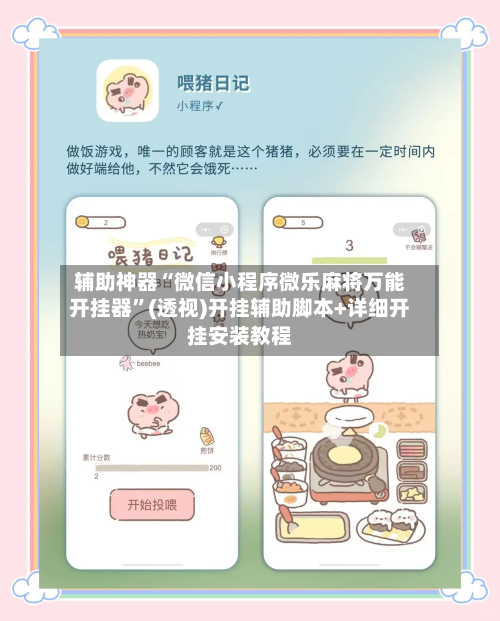 辅助神器“微信小程序微乐麻将万能开挂器”(透视)开挂辅助脚本+详细开挂安装教程-第3张图片