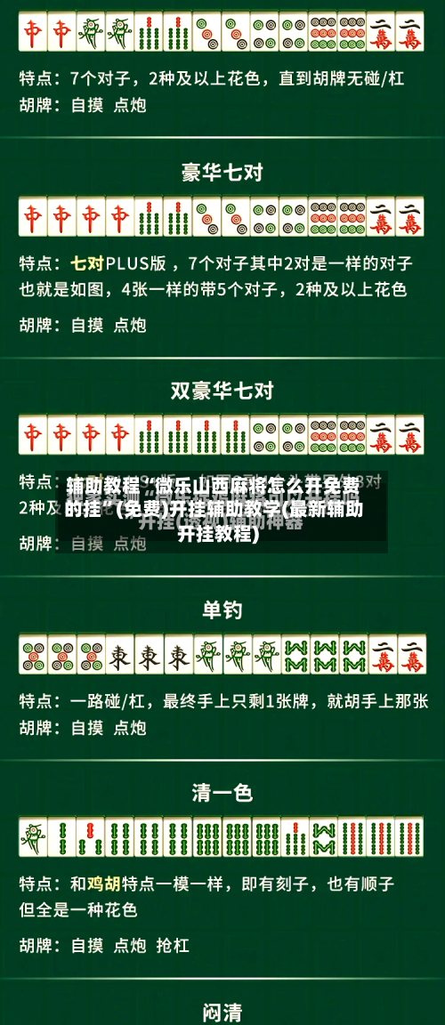 辅助教程“微乐山西麻将怎么开免费的挂”(免费)开挂辅助教学(最新辅助开挂教程)-第3张图片