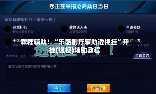 教程辅助！“乐酷副厅辅助透视挂”开挂(透视)辅助教程-第3张图片