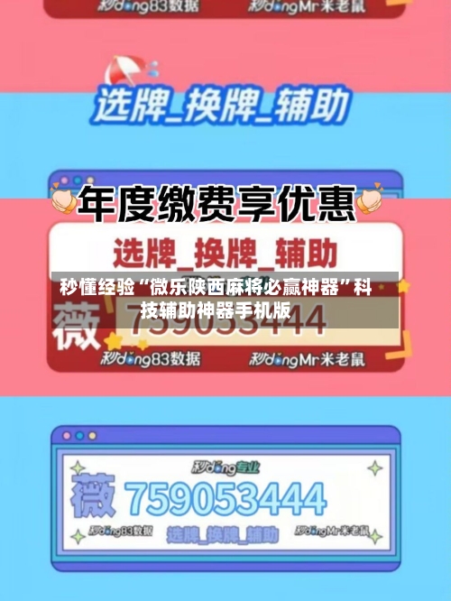 秒懂经验“微乐陕西麻将必赢神器”科技辅助神器手机版