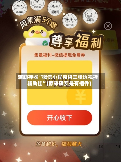 辅助神器“微信小程序拼三张透视挂辅助挂	”(原来确实是有插件)-第2张图片