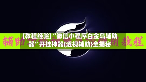 [教程经验]“微信小程序白金岛辅助器”开挂神器{透视辅助}全揭秘-第2张图片