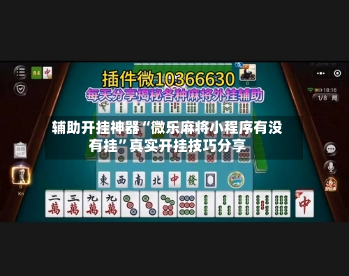 辅助开挂神器“微乐麻将小程序有没有挂”真实开挂技巧分享-第3张图片