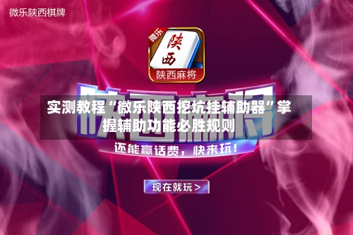 实测教程“微乐陕西挖坑挂辅助器”掌握辅助功能必胜规则-第2张图片