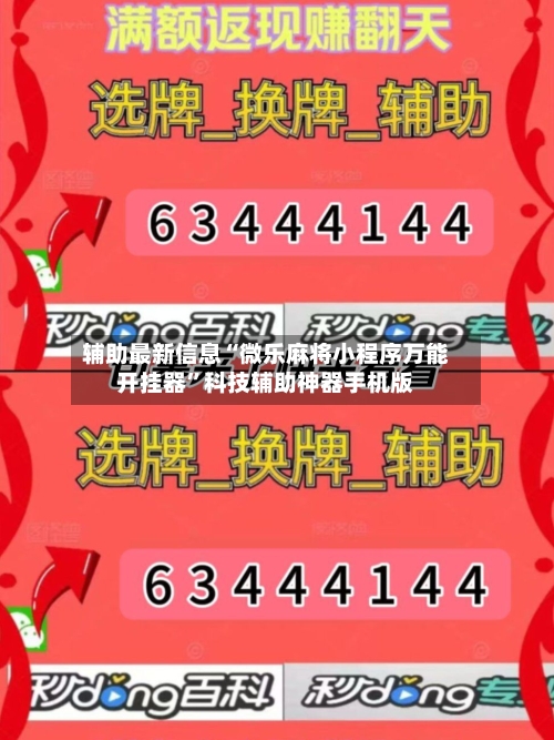 辅助最新信息“微乐麻将小程序万能开挂器”科技辅助神器手机版-第2张图片