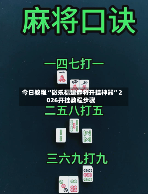 今日教程“微乐福建麻将开挂神器”2026开挂教程步骤-第3张图片