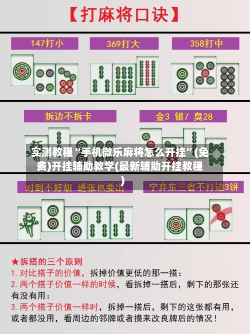 实测教程“手机微乐麻将怎么开挂	”(免费)开挂辅助教学(最新辅助开挂教程)-第3张图片