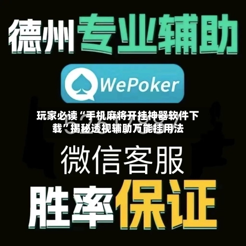 玩家必读“手机麻将开挂神器软件下载	”揭秘透视辅助万能挂用法-第2张图片