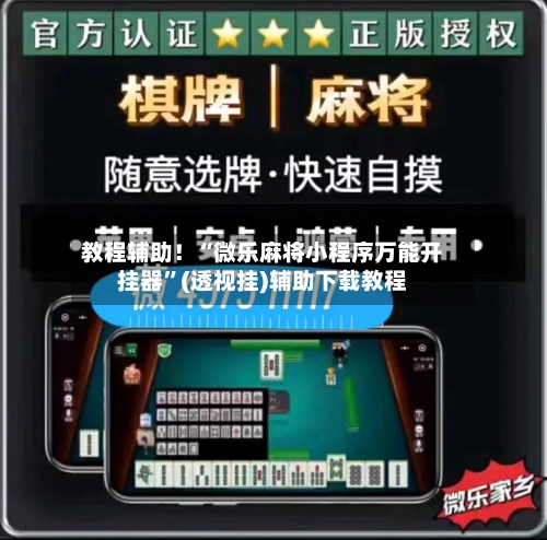 教程辅助！“微乐麻将小程序万能开挂器	”(透视挂)辅助下载教程-第2张图片
