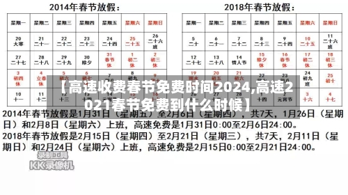 【高速收费春节免费时间2024,高速2021春节免费到什么时候】