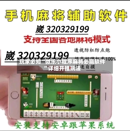 玩家必知“微乐小程序麻将必赢软件”详细开挂玩法