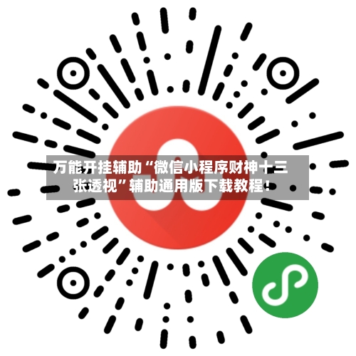万能开挂辅助“微信小程序财神十三张透视”辅助通用版下载教程！-第2张图片