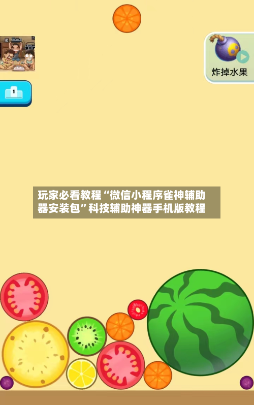 玩家必看教程“微信小程序雀神辅助器安装包	”科技辅助神器手机版教程-第2张图片