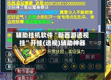 辅助挂机软件“新西游透视挂	”开挂(透视)辅助神器-第2张图片