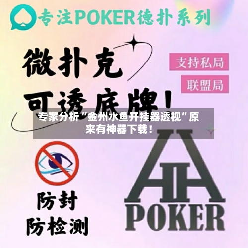 专家分析“金州水鱼开挂器透视	”原来有神器下载！-第2张图片