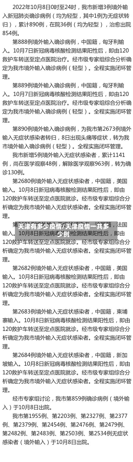 天津有多少疫情/天津疫情一共多少例-第2张图片