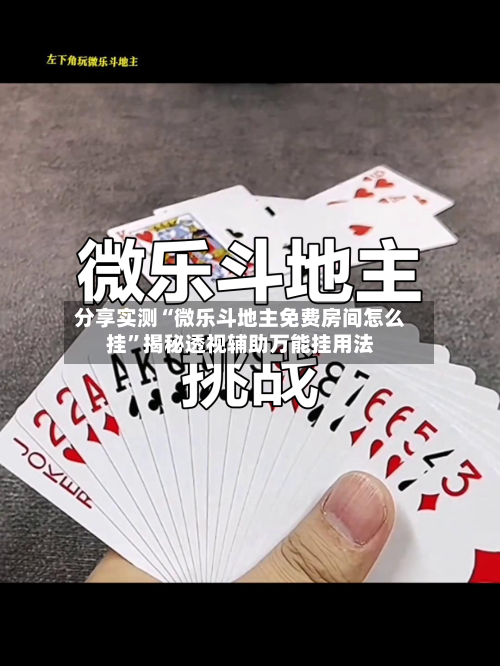 分享实测“微乐斗地主免费房间怎么挂”揭秘透视辅助万能挂用法-第3张图片