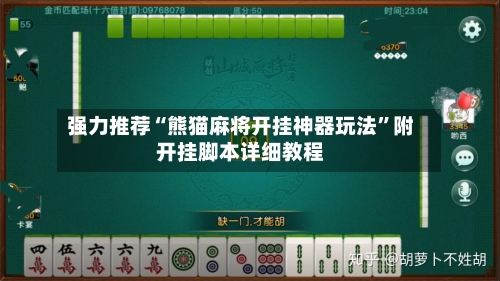强力推荐“熊猫麻将开挂神器玩法	”附开挂脚本详细教程-第2张图片