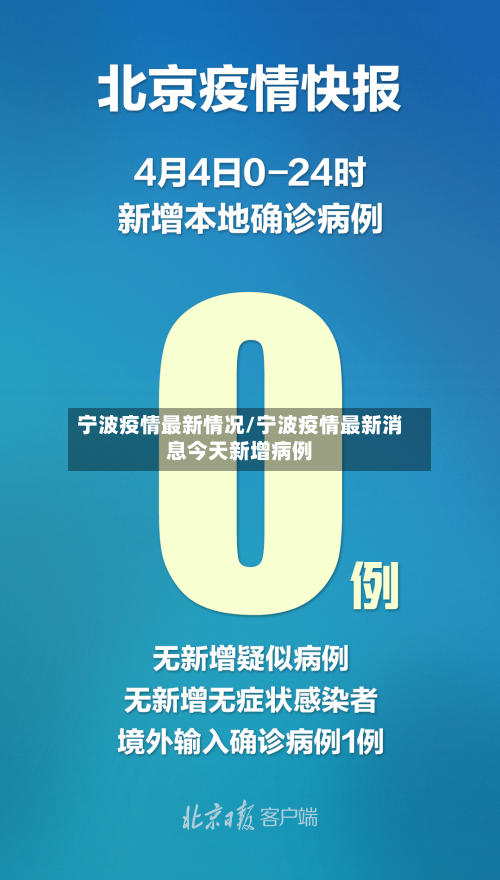 宁波疫情最新情况/宁波疫情最新消息今天新增病例
