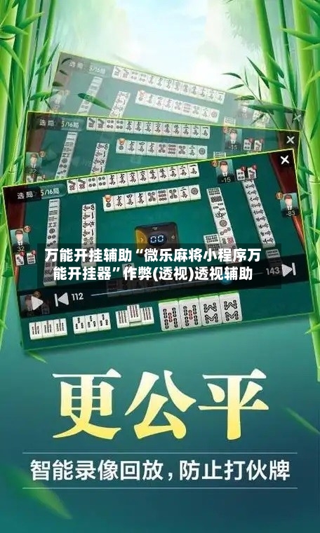 万能开挂辅助“微乐麻将小程序万能开挂器”作弊(透视)透视辅助-第3张图片