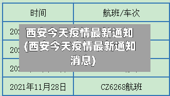 西安今天疫情最新通知(西安今天疫情最新通知消息)-第2张图片