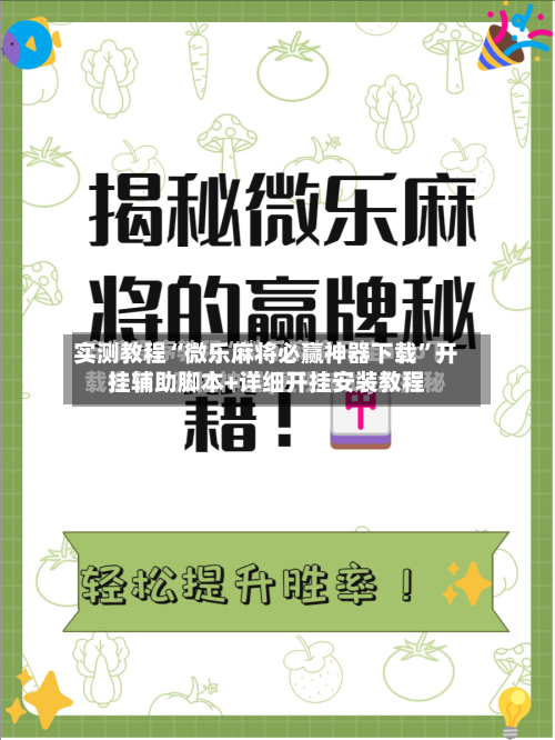 实测教程“微乐麻将必赢神器下载”开挂辅助脚本+详细开挂安装教程-第2张图片